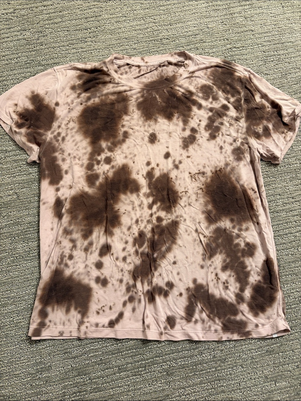 lululemon athletica Women's Short Sleeve Tie-Dye Tee — mauve & brown